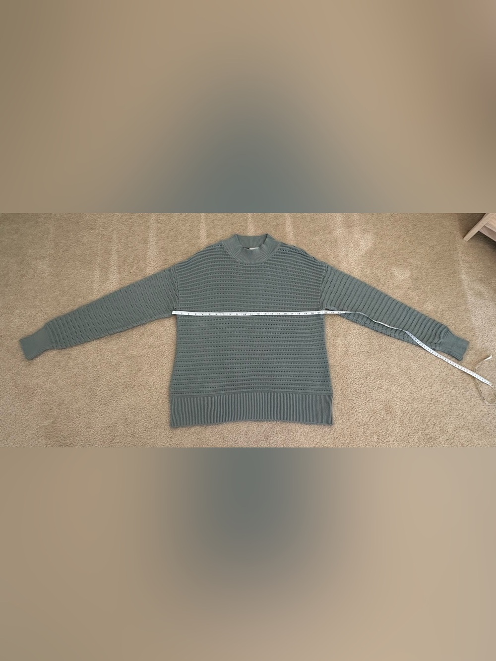 Varley Kershaw Knit Sage Green Sweater Medium M